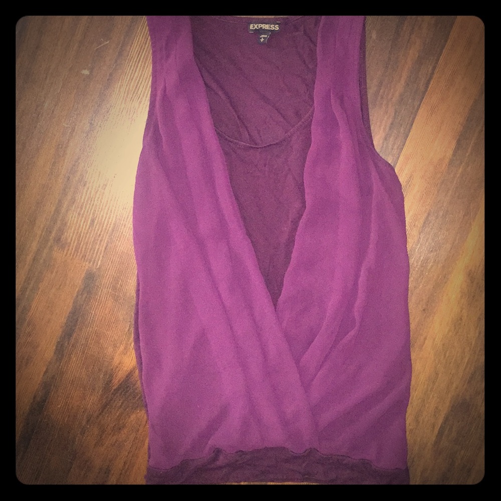 Express Maroon top